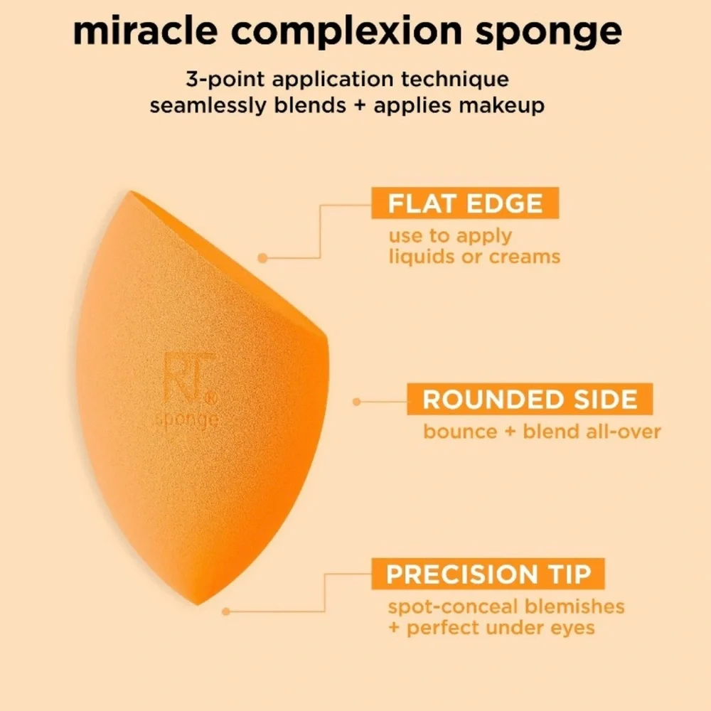 💞 New Real Techniques Iconic Blend & Set Miracle Makeup Sponge Duo